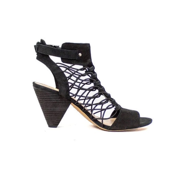 Vince Camuto Black Gladiator Heels Size 9.5 - Picture 3 of 8